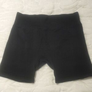 Pink Active Textured Black Workout Shorts XL 2021
